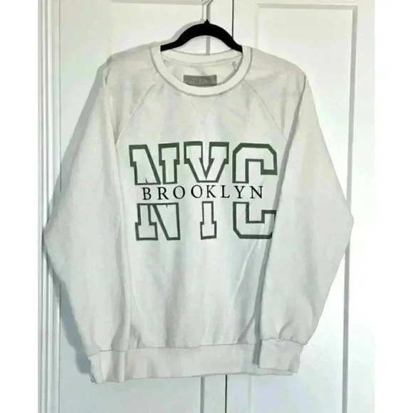 Denim Civilization Womens Sweatshirt Pullover Crewneck NYC Brooklyn Size Medium - Picture 1 of 11